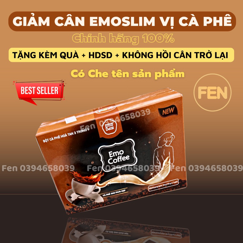 Coffee Emoslim giảm cân EMO chính hãng / An Toàn, Hiệu Quả / freeship tặng kèm quà / ship hỏa tốc