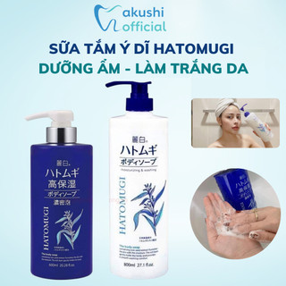 Sữa Tắm Trắng Da HATOMUGI Hạt Ý Dĩ Nhật Bản 800ml