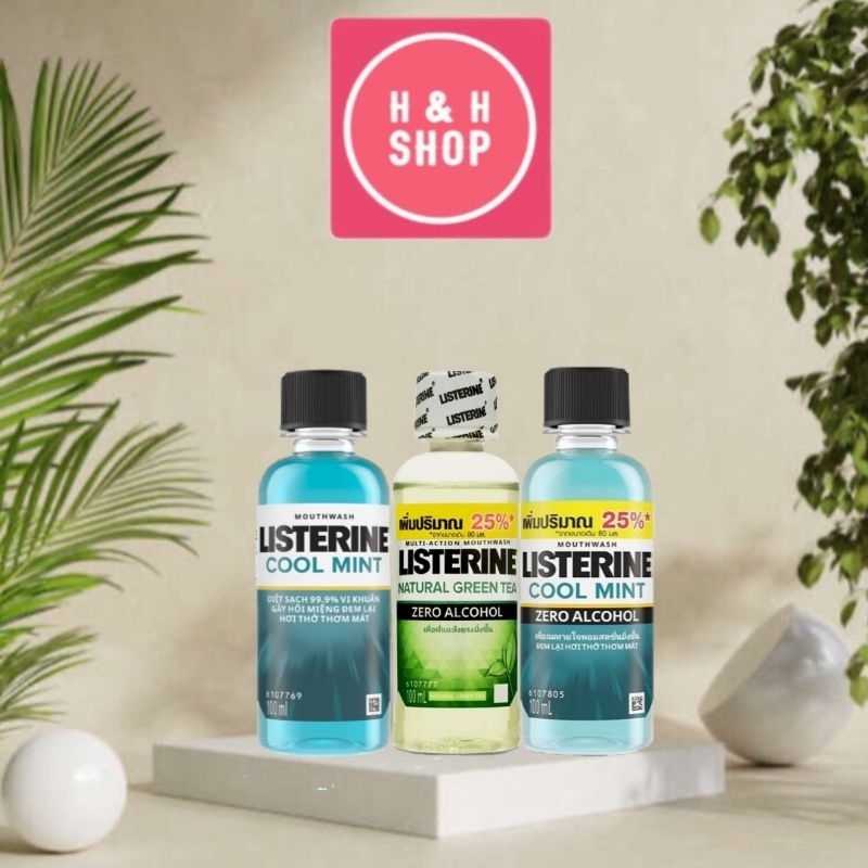 Nước súc miệng giữ hơi thở thơm mát Listerine 100ml