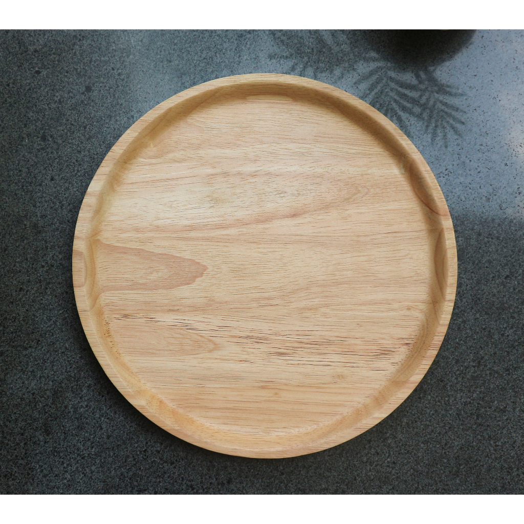Khay đĩa gỗ tròn đa dụng (lõm) | Gỗ Đức Thành 02548 - 02549 | Đạt tiêu chuẩn xuất khẩu