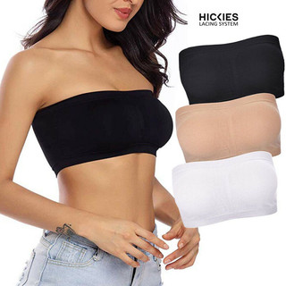 Áo quây ngực co dãn ôm body có đệm mút tặng kèm 1 cặp dây quai áo trong suốt - hickies