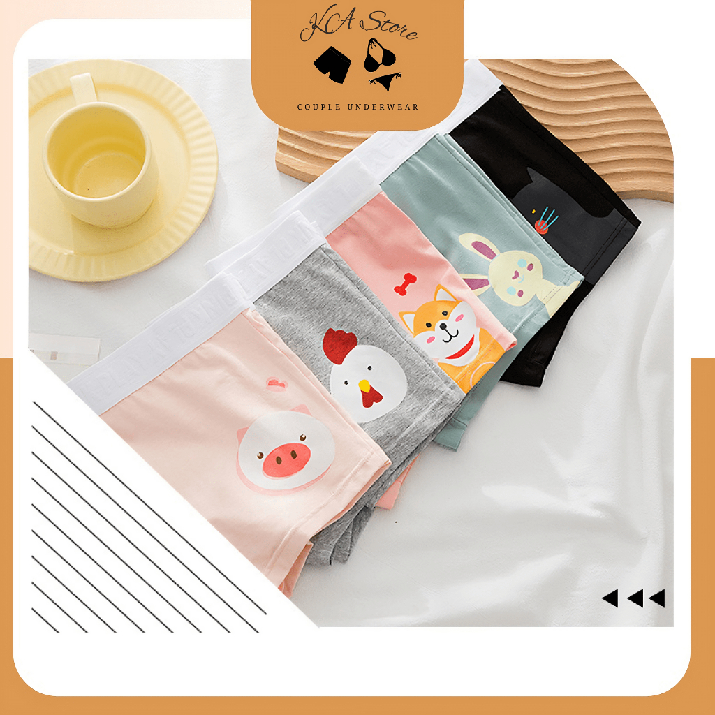 Quần Lót Đôi Nam Nữ- Cặp Đôi Hình Động Vật Dễ Thương Mẫu K09 KASTORE