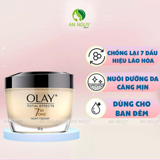 Kem dưỡng olay total effects ngừa lão hóa da ban đêm total effects 7 in one night cream 50gr