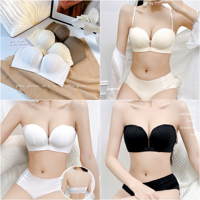 Áo Lót Chống Tụt Cài Trước Thiết Kế Hình Vỏ Sò Mới Siêu Hot Softie 666