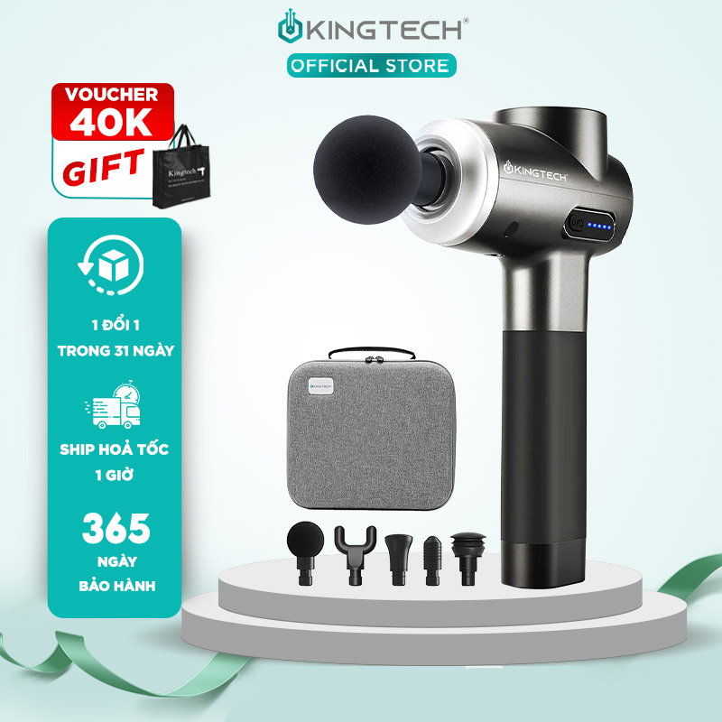 Máy Massage Cầm Tay Cao Cấp KINGTECH MAX 1 - Bản Nâng Cấp Cho Vận Động Viên, Gymmer , Người Tập Thể Thao Chuyên Nghiệp