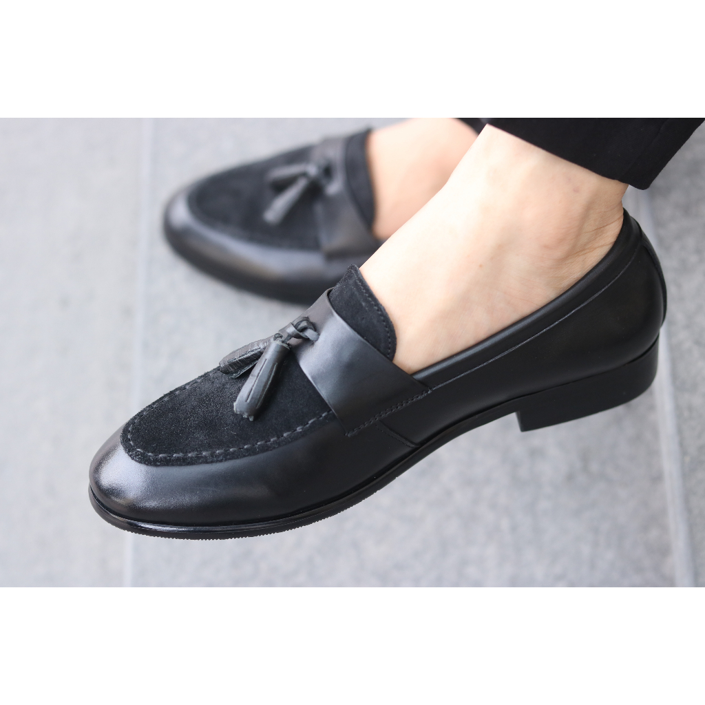 Giày Lười Nam, Giày Da Nam Công Sở Giá Rẻ Có Chuông Mã G014