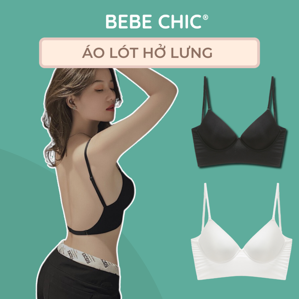 [Mã FATREND2810 giảm đến 30k tối đa 99k] Áo Ngực Chữ U Hở Lưng BEBECHIC BR004