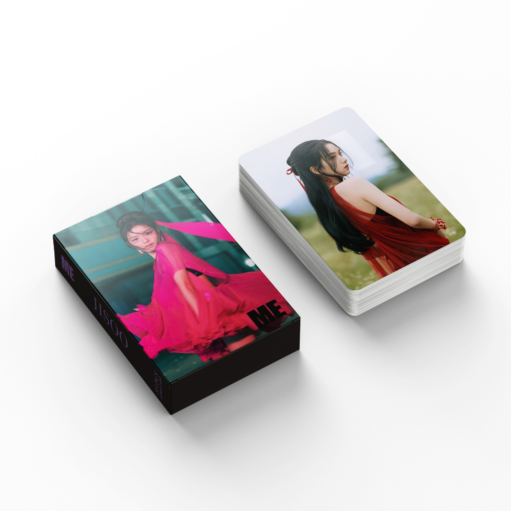 Hộp 54 ảnh Lomo Card cán mờ 2 mặt quà tặng Blackpink Album Jisoo Solo Me Flower cừa hàng kpop Lomocard.22