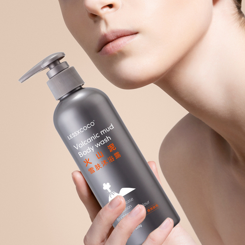 Sữa tắm trắng da toàn thân tắm bùn núi lửa làm trắng da sau khi đi nắng tẩy tế bào chết làm trắng Sữa tắm 220g