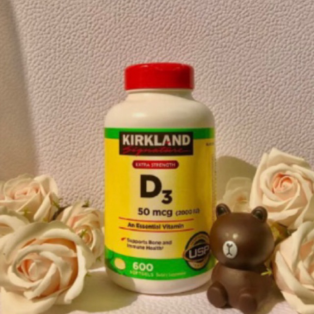 Viên uống bổ sung Vitamin D3 Kirkland D3 600 viên (Mỹ)