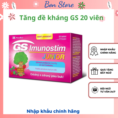 GS Imunostim Junior Tăng đề kháng Tăng cường sức khỏe đường hô hấp cho trẻ