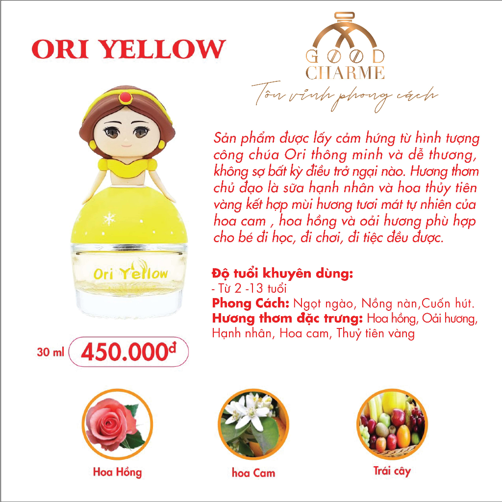 Nước Hoa Trẻ Em Ori Yellow 30ml