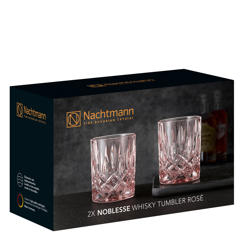 Bộ 2 ly pha lê whisky Nachtmann Noblesse màu hồng-Hàng chính hãng