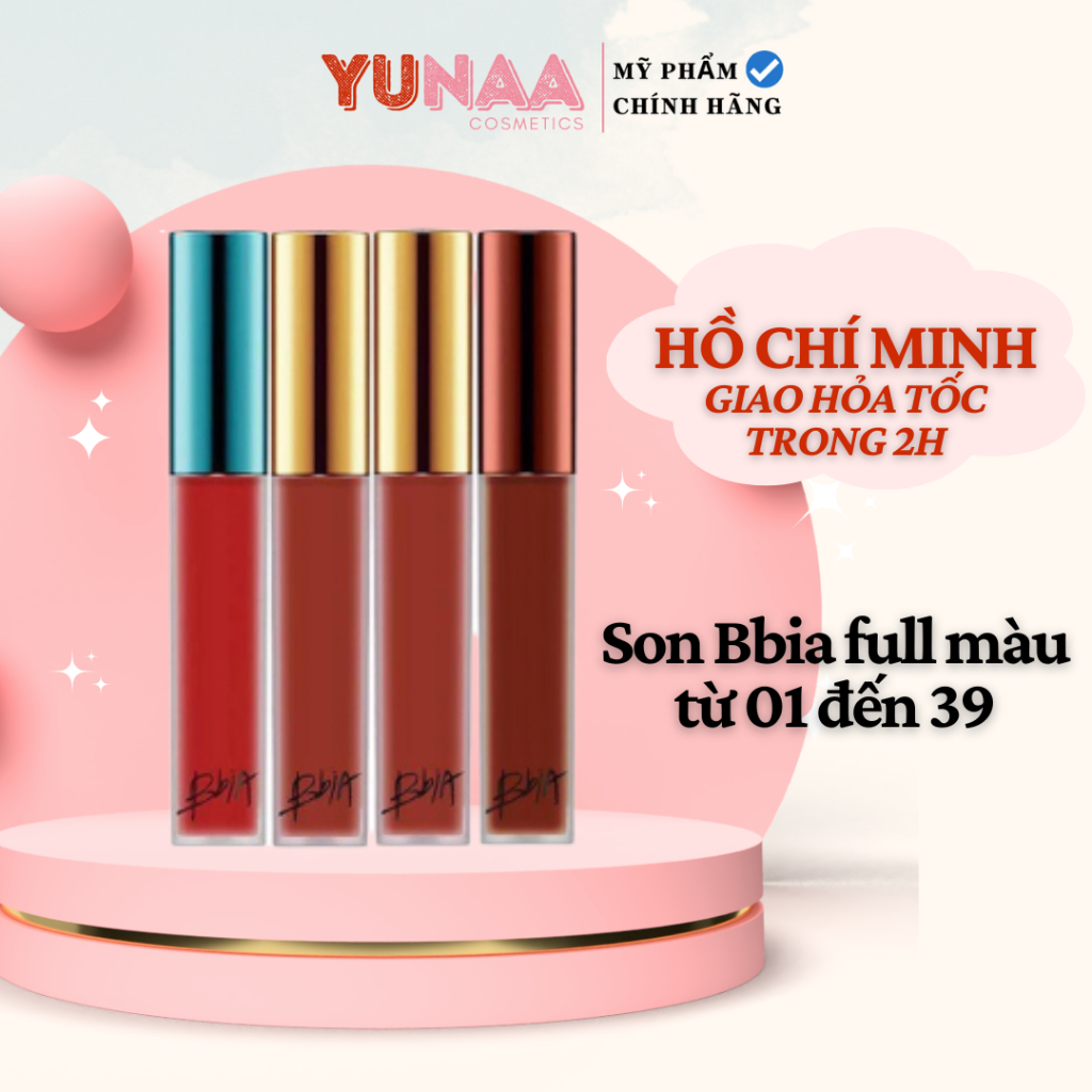 Son kem Bbia Last Velvet Lip Tint - Son Bbia Full màu 02 04 12 14 23 24 25 36 38 39