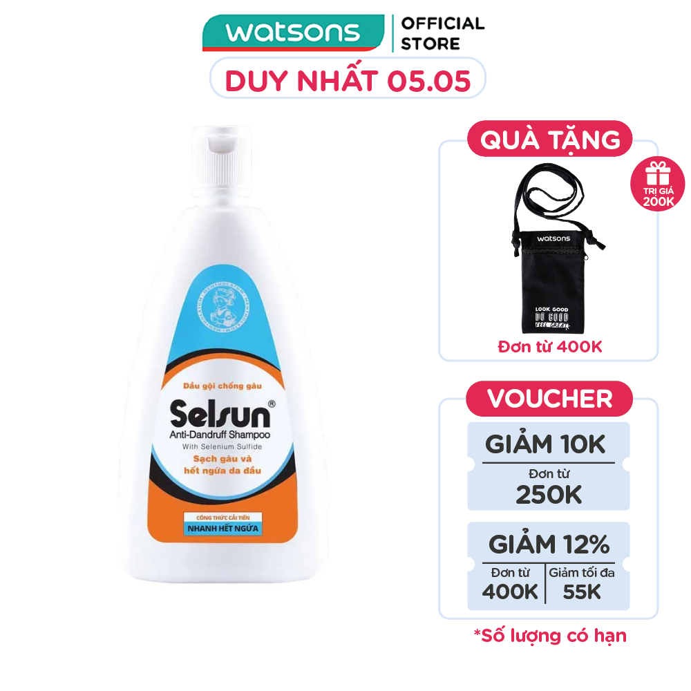 Dầu Gội Selsun Sạch Gàu Anti-Dandruff Shampoo 250ml