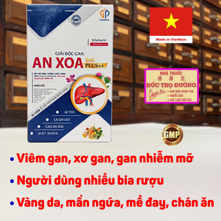 Giải độc gan an xoa gold plus - hộp 30 viên - mát gan, giải độc, tăng cường chức năng gan