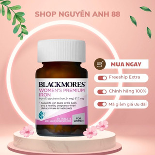Viên sắt bầu Blackmores Pregnancy Iron 🔥𝐍𝐄𝐖🔥 30 viên mẫu mới shopnguyenanh88