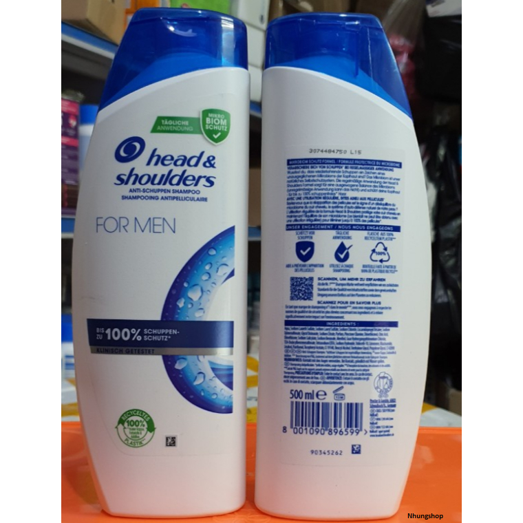 Dầu gội Head & Shoulders cho nam 500ml