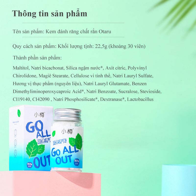 Kem đánh răng trắng răng Viên đánh trắng răng Hũ 30 viên sạch mảng bám ngừa sâu răng Cấp tốc Tẩy cao răng