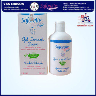 Sữa tắm saforelle bebe cho trẻ từ 0 tháng dịu nhẹ dành cho da nhạy cảm 250ml