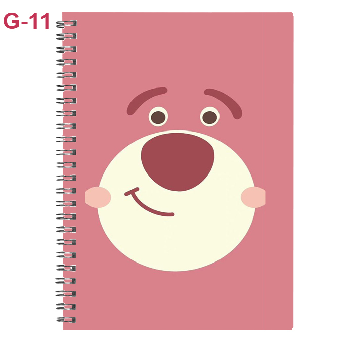 Sổ lò xo Lotso Bear, sổ gáy xoắn gấu dâu