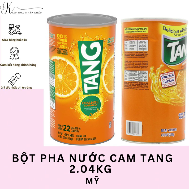 [DATE 2025] BỘT CAM TANG 2.04 KG NHẬP MỸ