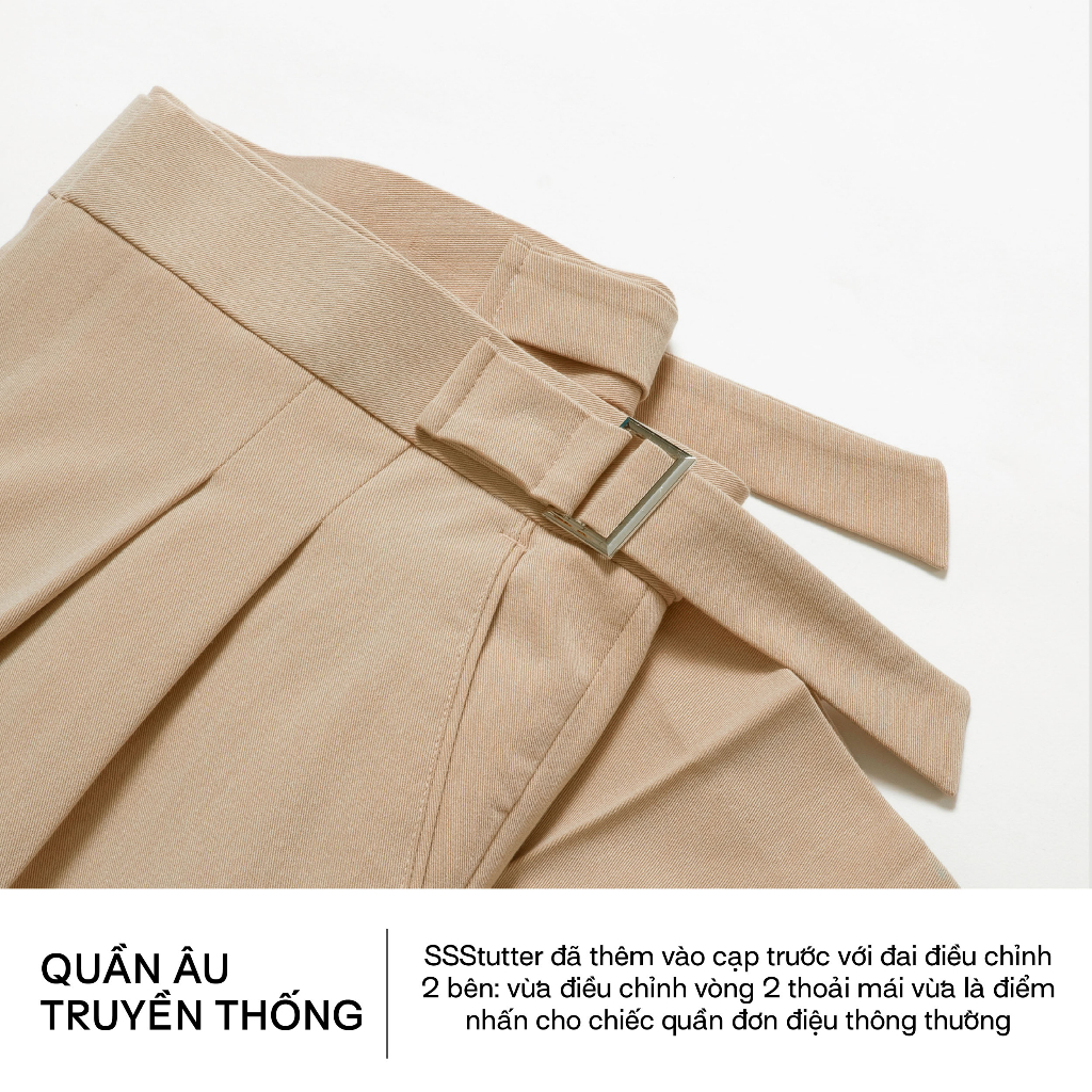 [Mã FATP17 giảm 50K đơn 200K] Quần âu nam SSSTUTTER có đai quần thông minh điều chỉnh co giãn dáng xuông Shift pants