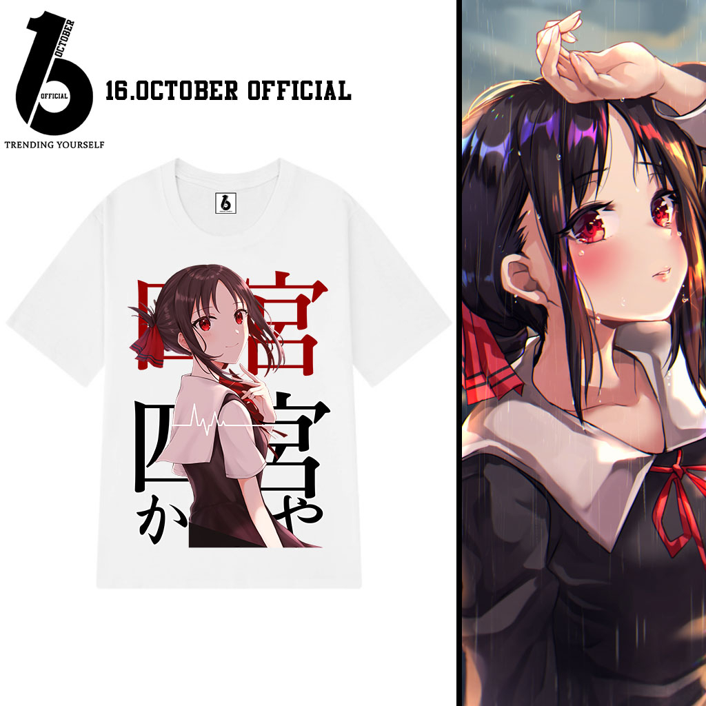 Áo Kaguya-sama: Cuộc chiến tỏ tình, mẫu áo anime mới siêu đẹp, chất vải cotton co giãn 4 chiều