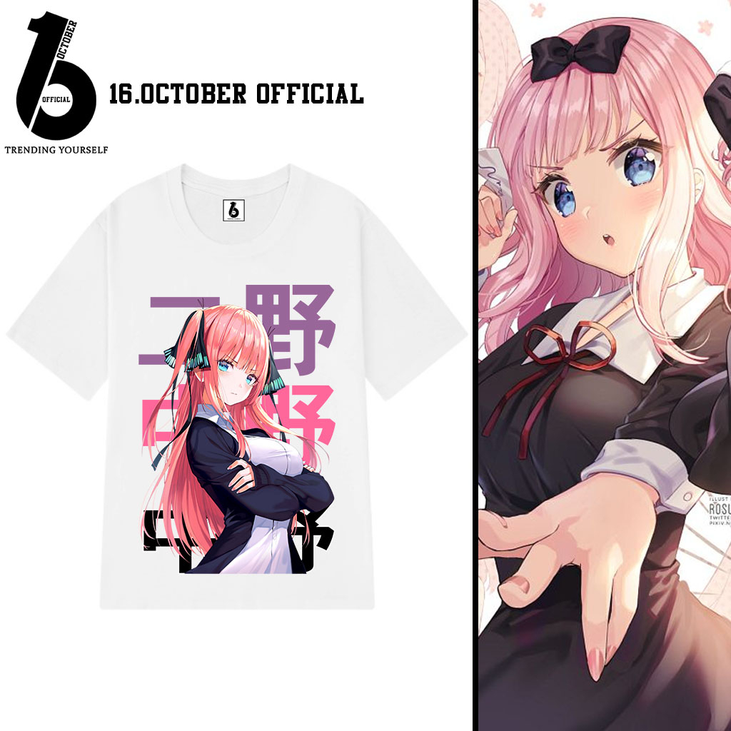 Áo Kaguya-sama: Cuộc chiến tỏ tình, mẫu áo anime mới siêu đẹp, chất vải co giãn 4 chiều thoáng mát