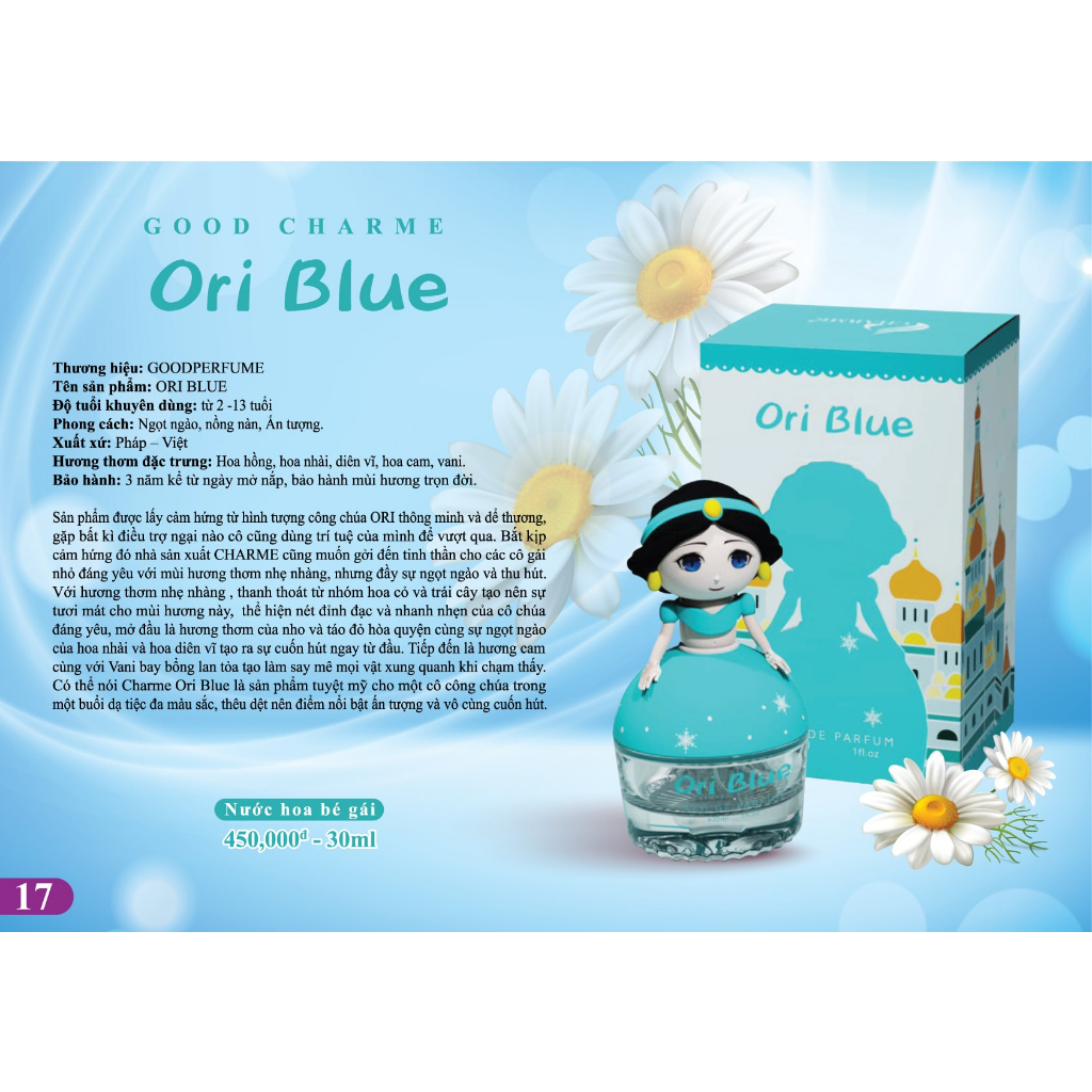 Nước Hoa Trẻ Em Ori Blue 30ml