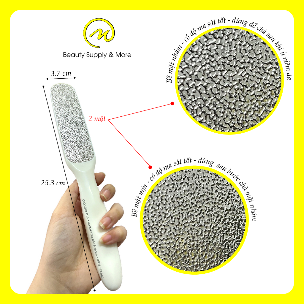 Cây Chà Gót Chân Nhôm KOREA 2 mặt 👏👏