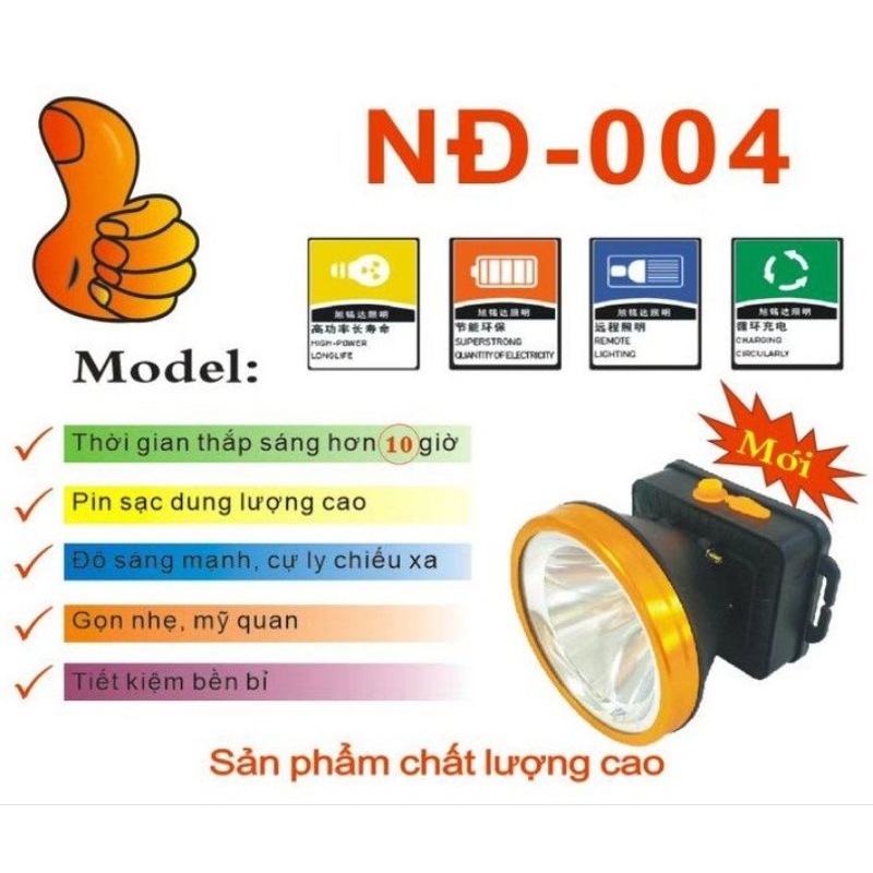 Đèn pin đội đầu , đèn đội NĐ 004