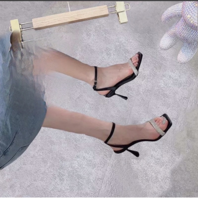 Gót ngọn mũi vuông quai soàng ngang to tiểu thư sang chảnh có big size 35-45