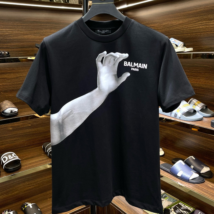 Áo T-shirt Balmain Paris cánh tay LA on web
