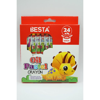  Màu Sáp Dầu Besta 24 Màu SD024 Giúp Trẻ Phát Triển Trí Sáng Tạo Cảm Hứng Trong Học Tập 