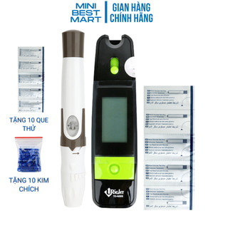 Máy đo đường huyết Uright TD-4265 tặng kèm 10 que thử đường huyết