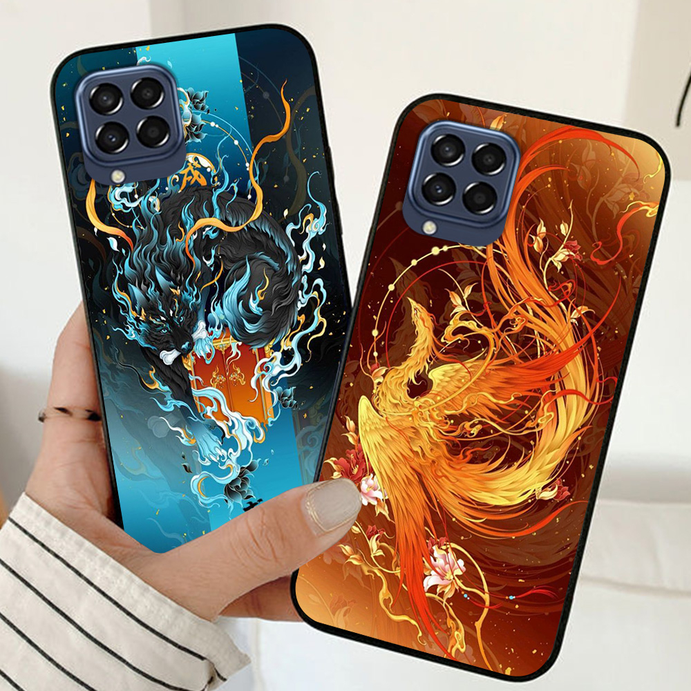 Ốp lưng Samsung m33, ss m53, ss m63, ss a12 , ss m12 in hình con giáp thân dậu tuất hợi