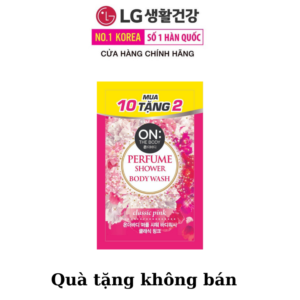 [Quà tặng không bán] Combo 5 gói Sữa tắm On The Body - Classic Pink 7ml/gói