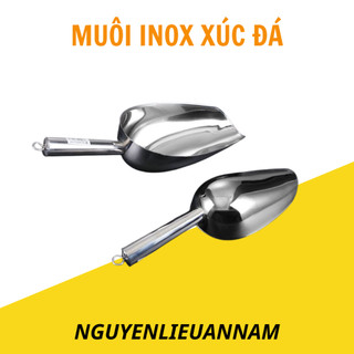 Muôi inox xúc đá số 3- loại dày xịn đẹp