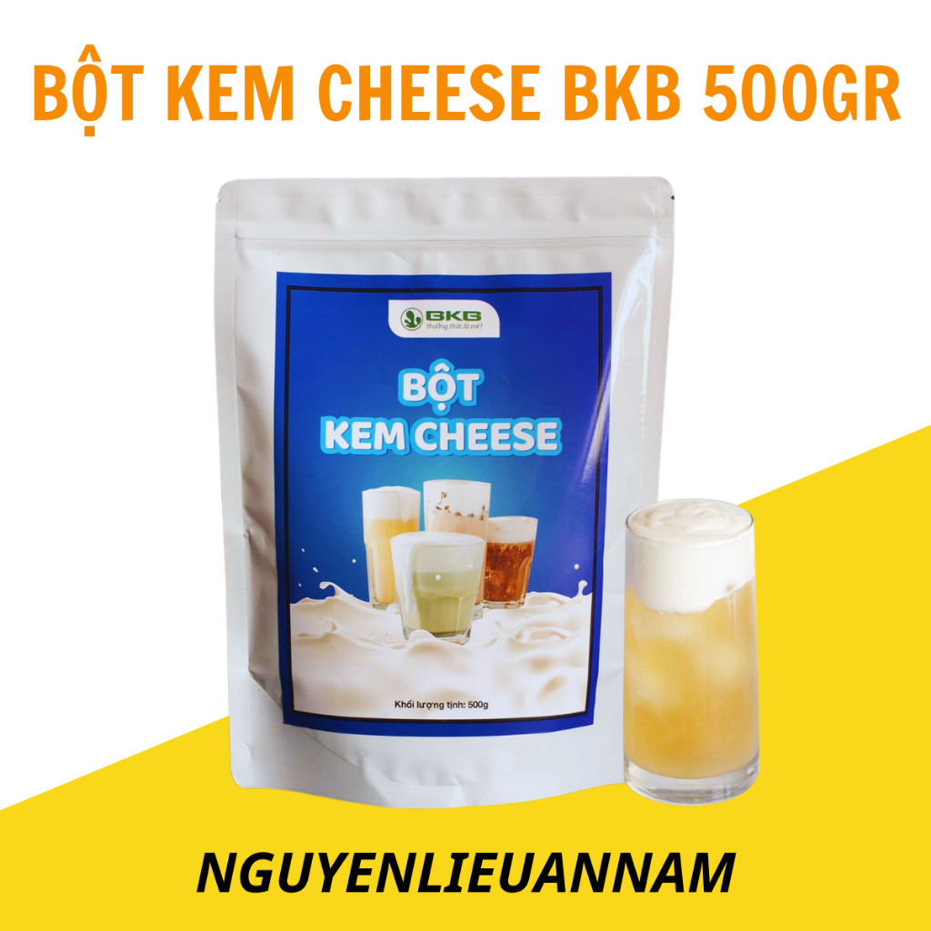 Bột kem cheese BKB 500gr sánh mịn, béo ngậy, tiện lợi, giá cost thấp