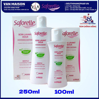 Dung dịch vệ sinh phụ nữ saforelle cho da nhạy cảm dễ kích ứng 100ml / 250ml