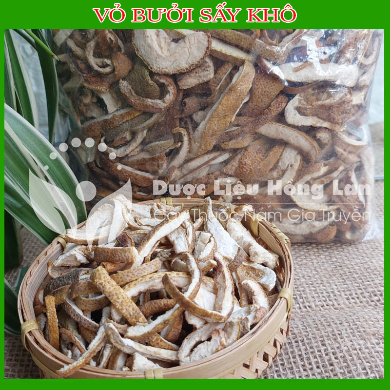Vỏ bưởi  khô sạch đóng gói 500gram - congtyduoclieuhonglan