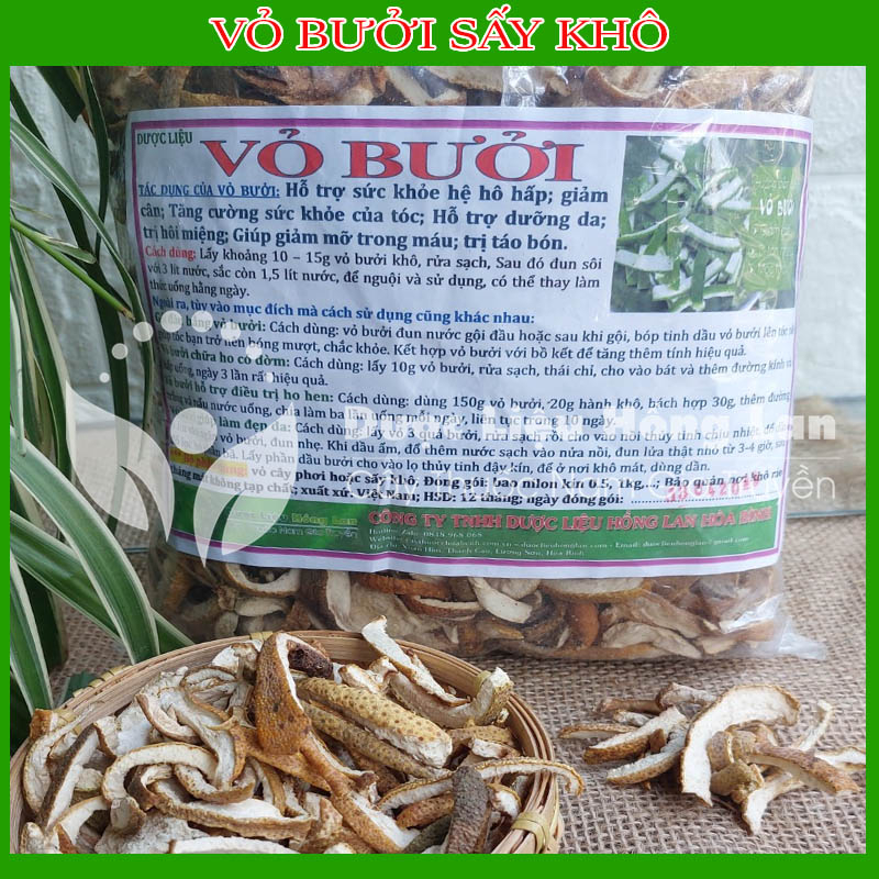 Vỏ bưởi khô sạch đóng gói 500gram - congtyduoclieuhonglan | Shopee Việt Nam