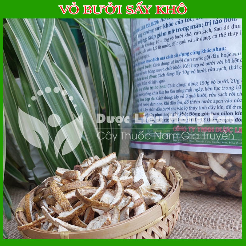 Vỏ bưởi  khô sạch đóng gói 500gram - congtyduoclieuhonglan