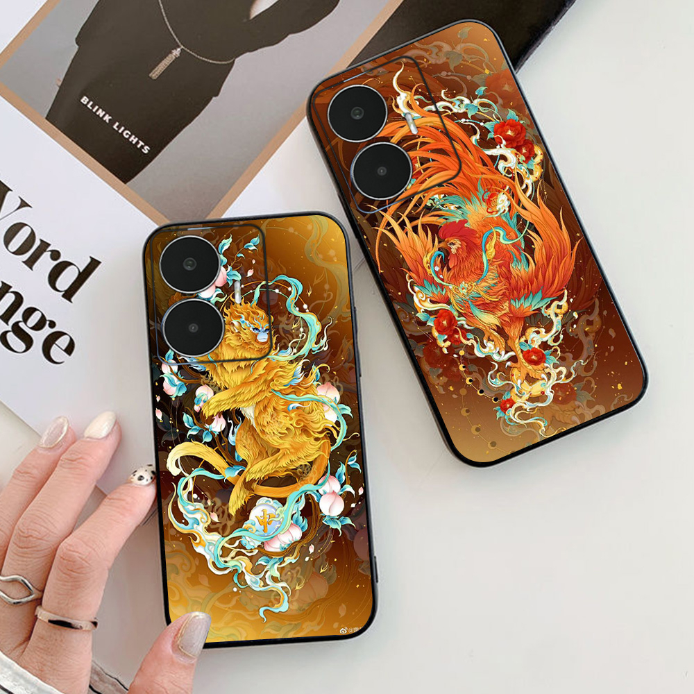 Ốp lưng oppo realme c55 in hình con giáp thân dậu tuất hợi