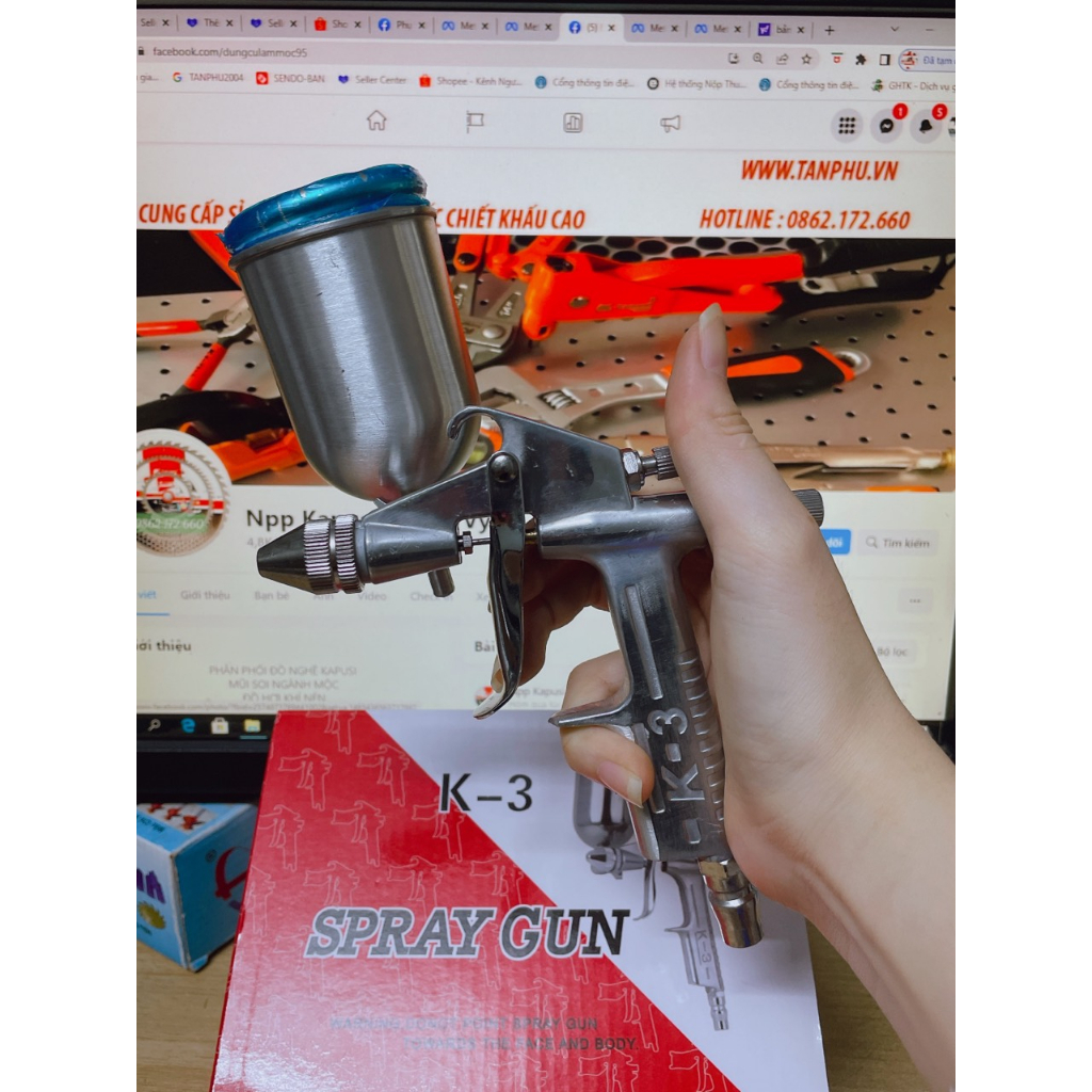 MÁY PHN SƠN MINI K3 PHUN CHI TIẾT NHỎ