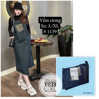Bigsize yếm jean y1139