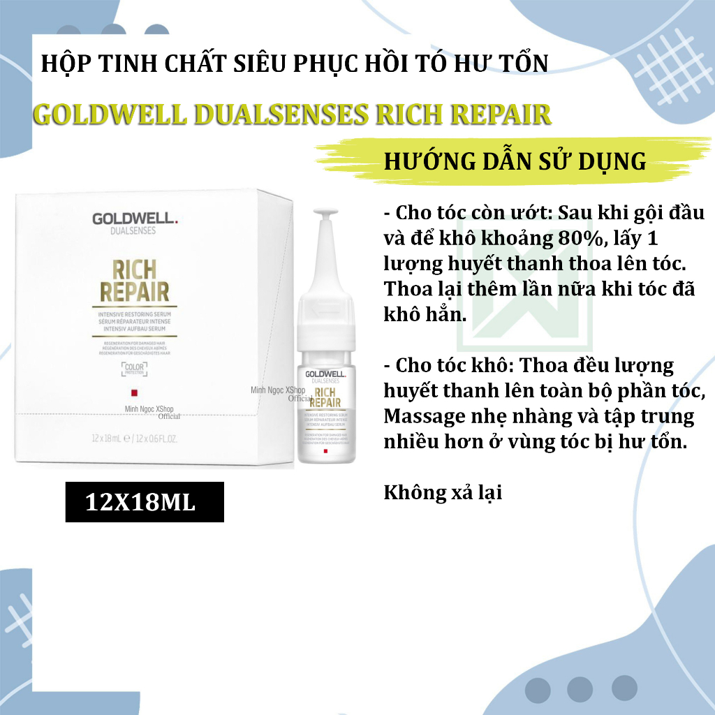 Tinh chất siêu phục hồi Goldwell Rich Repair 18ML