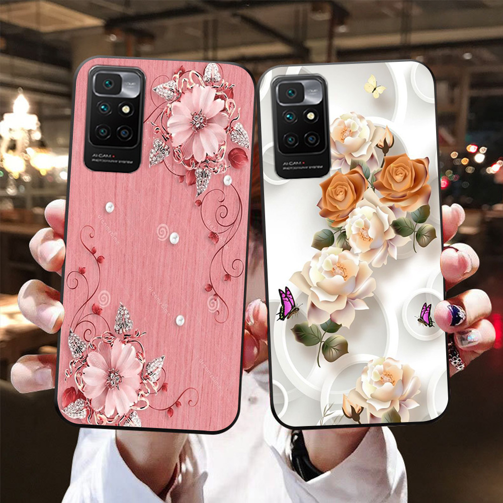 Ốp lưng xiaomi redmi 10 in hình hoa,các loài hoa siêu đẹp