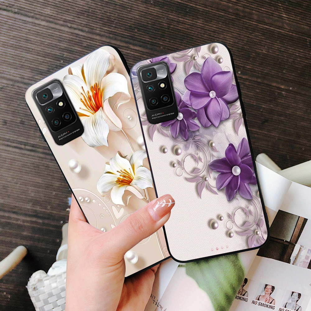 Ốp lưng xiaomi redmi 10 in hình hoa,các loài hoa siêu đẹp